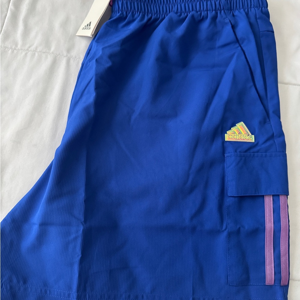 Adidas Blue Athletic Shorts- XXL